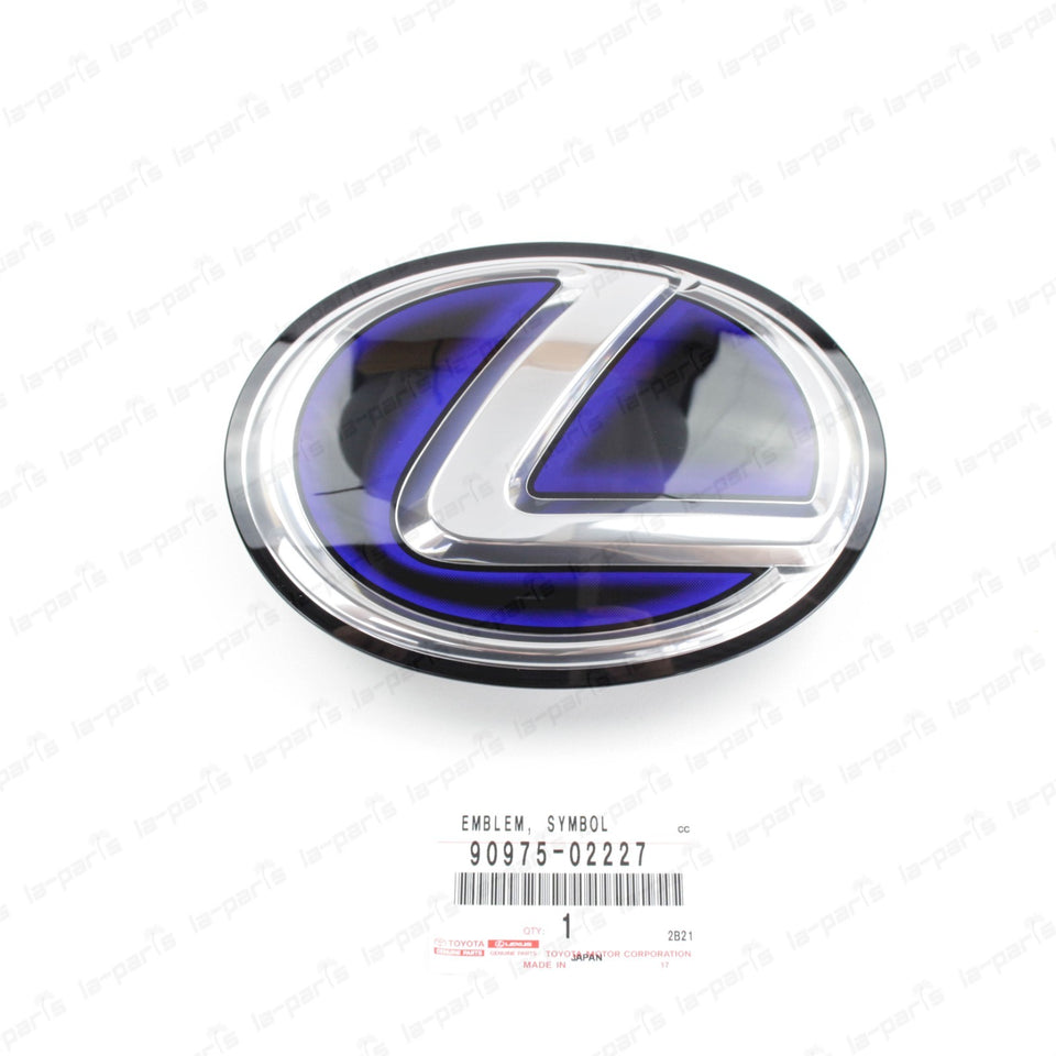 Genuine Lexus 2011-2013 CT200h Front Grille Logo Hybrid Blue Emblem 90975-022270