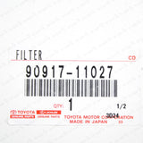 New Genuine OEM Toyota 1978-1995 Filter, Gas NO.1 90917-11027