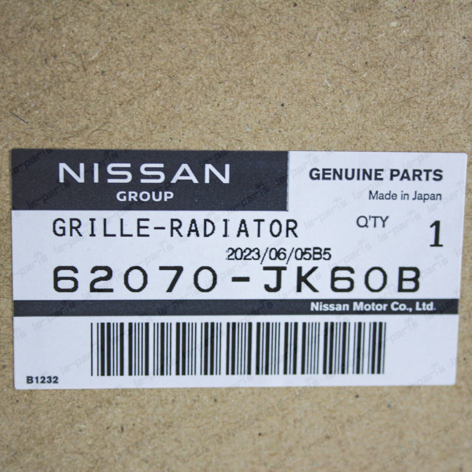 New Genuine OEM Infiniti 07-08 G35 08-10 G37 Radiator Grille Chrome 62070-JK60B