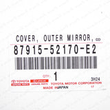 Genuine Toyota Prius "C" Passenger Mirror Cover Mandarin Orange 87915-52170-E2