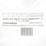 New Genuine OEM Nissan 2008-2015 Titan Rear Axle Shaft Seal 43252-ZR00A