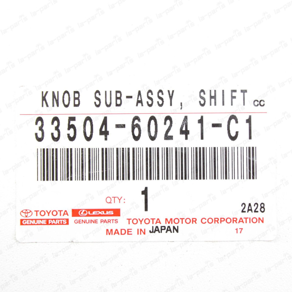 New Genuine Toyota 08-16 Land Cruiser Shift Lever Knob Assy 33504-60241-C1