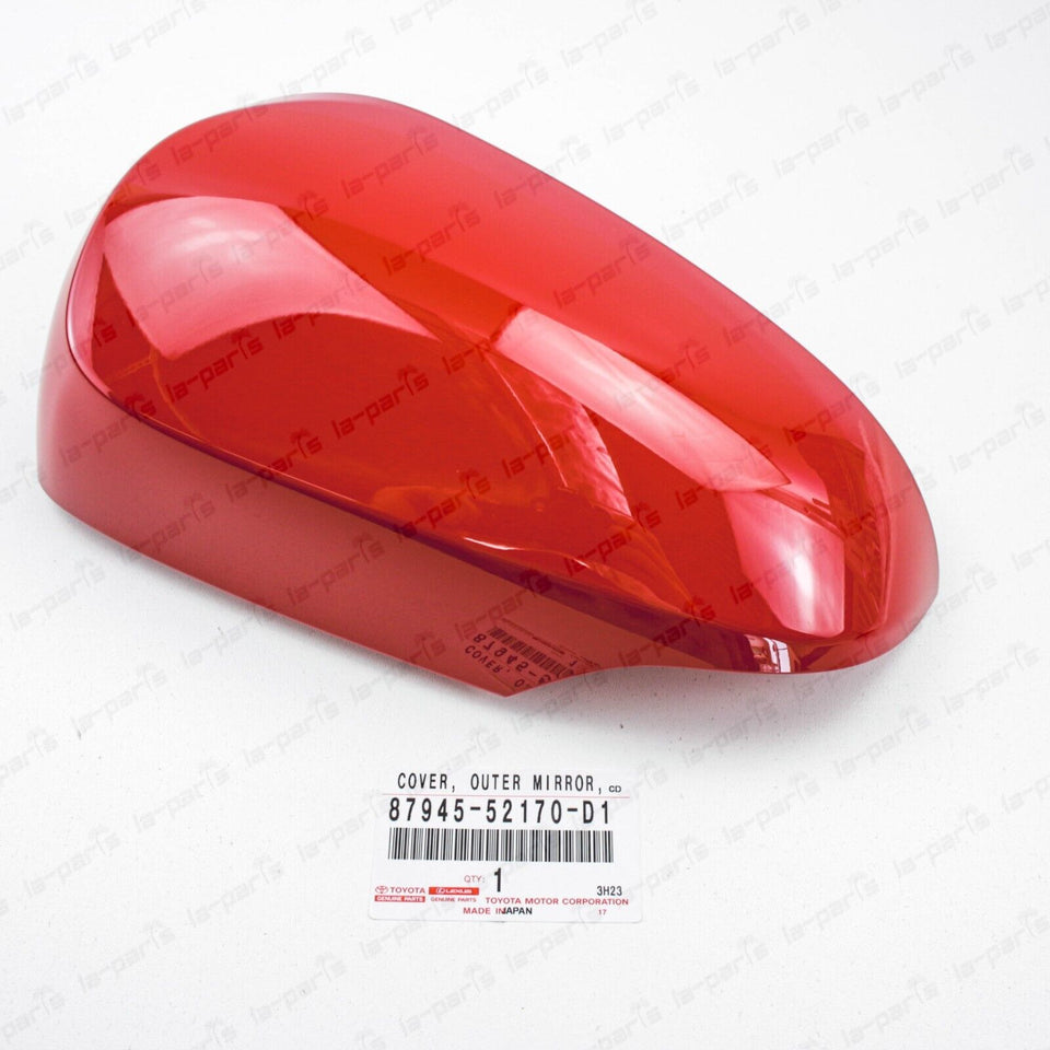New Genuine Toyota 12-19 Prius "C" Driver Mirror Cover Super Red 87945-52170-D1