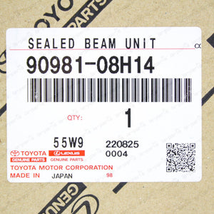 New Genuine Toyota Coaster Sealed Beam Unit NO.2 90981-08H14