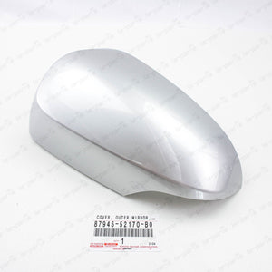 Genuine Toyota 12-19 Prius "C" Driver Mirror Cover 1F7 Silver 87945-52170-B0