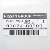 New OEM JDM Genuine Nissan Datsun 240Z 280Z B110 210 310 510 Model  Chassis Number Plate Model Info Engine Bay Plaque 99070-89909