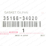 New Genuine Toyota 07-21 Tundra V8 5.7L Transmission Oil Pan Gasket 35168-34020