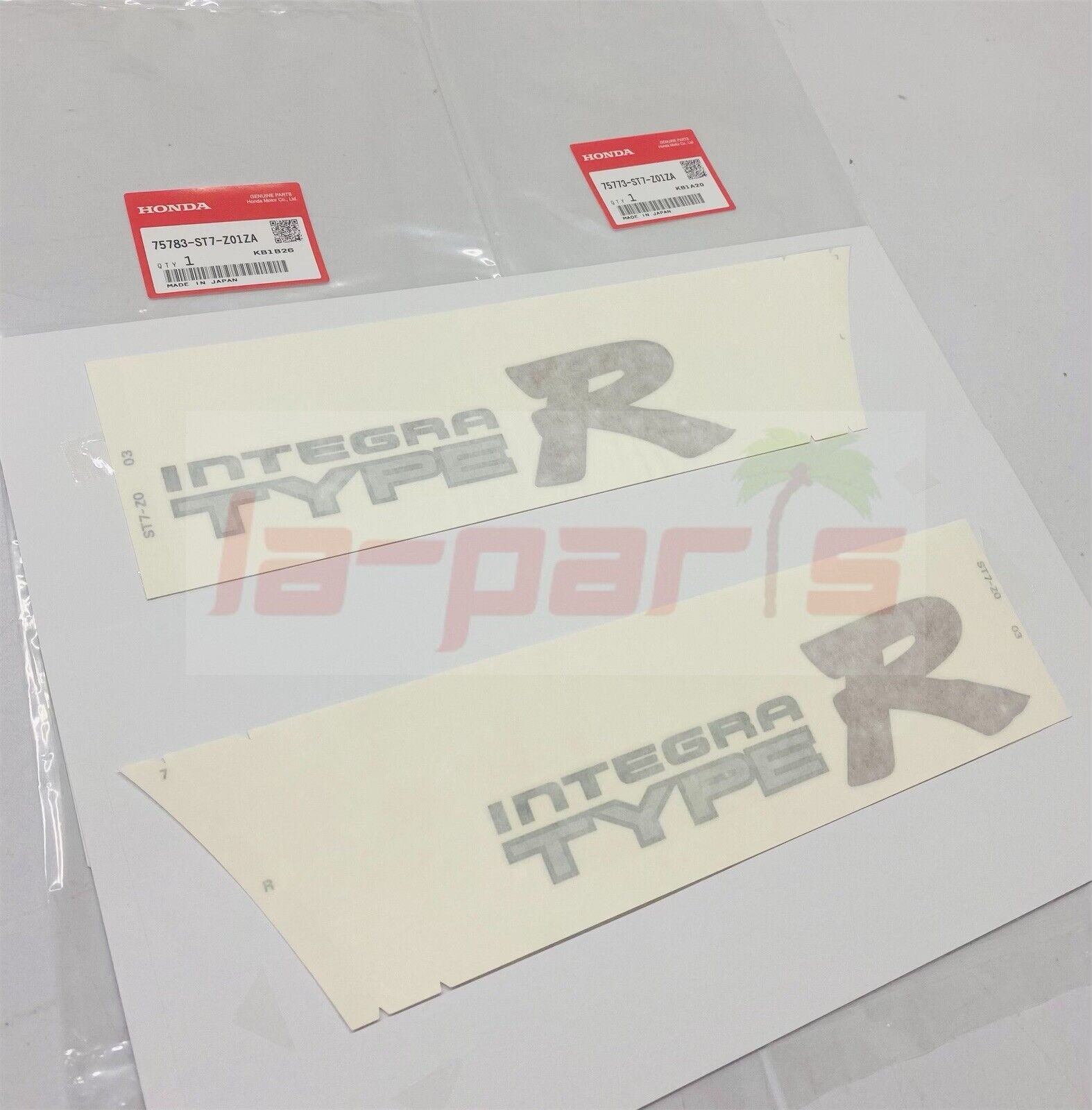 Jdm Genuine For Honda Integra Db8 Dc2 Type-R Sticker Decal Set Right ...