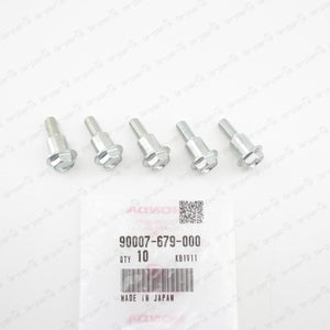 New Genuine Honda Acura Timing Belt Cover Bolt A 90007-679-000 Set Of 5