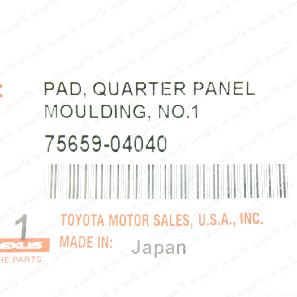 New Genuine 05-15 Tacoma PreRunner 4x4 Quarter Panel Flare Pad Moulding Gasket