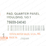 New Genuine 05-15 Tacoma PreRunner 4x4 Quarter Panel Flare Pad Moulding Gasket