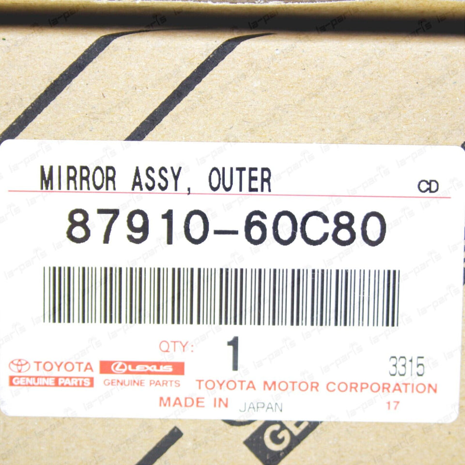 New Genuine OEM Toyota Land Cruiser HZJ79 GRJ71 Outer Rear View Mirror PAIR