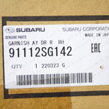 Genuine Subaru 14-18 Forester Passenger Rear Door Garnish Molding Exterior Trim