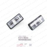 New Genuine Toyota Land Cruiser Gx470 Lx470  Rear License Plate Light Lens 2Pcs