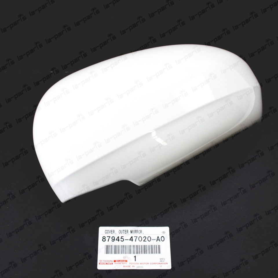 New Genuine Toyota 10-15 Prius Prius V Driver Side Mirror Cover White Pearl 070