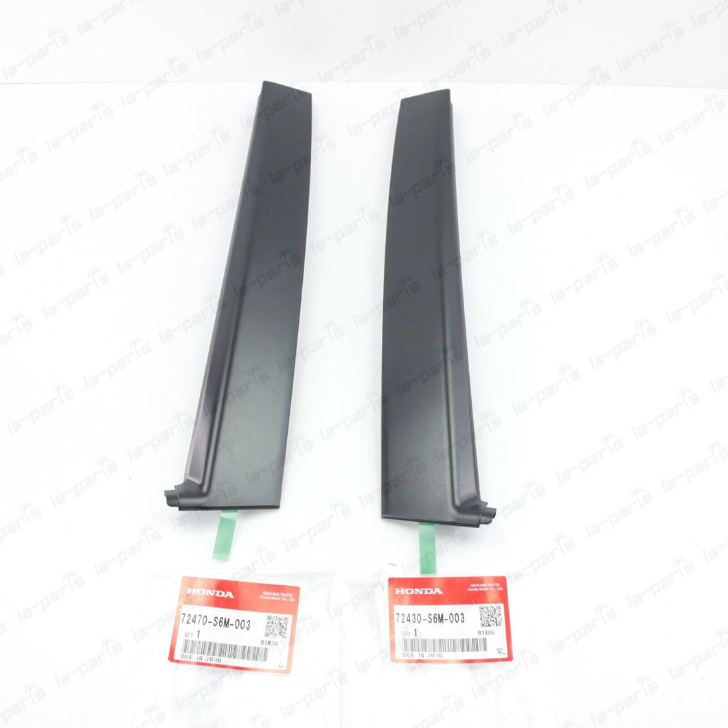 Genuine Honda Dc5 Acura 02-06 Rsx Door Garnish Trim Pillar Sash Set Of Rh & Lh