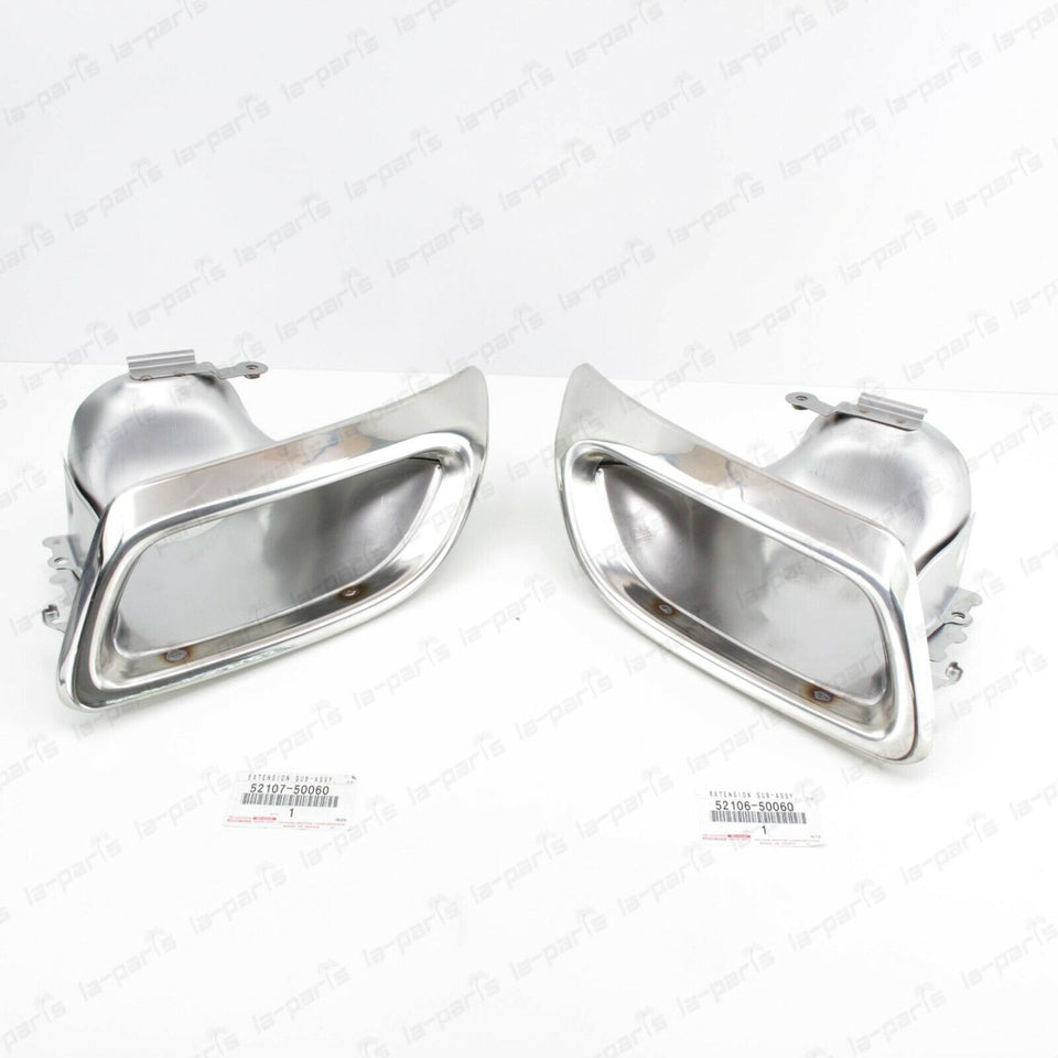 Genuine Lexus 07-09 Ls460 Ls600Hl Exhaust Tips Set Of 2 52106-50060 52107-50060