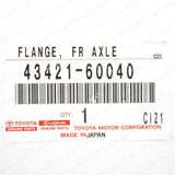 New Genuine Toyota LC FZJ80 LX450 Front Axle Outer Shaft Flange 43421-60040