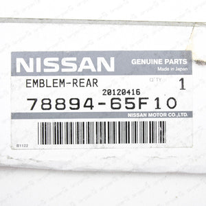 New Genuine Nissan 95-98 240SX JDM Silvia S14 Rear Trunk Chrome "Silvia" Emblem