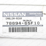 New Genuine Nissan 95-98 240SX JDM Silvia S14 Rear Trunk Chrome "Silvia" Emblem