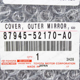 New Genuine Toyota 12-19 Prius "C" Driver Mirror Cover 040 White 87945-52170-A0