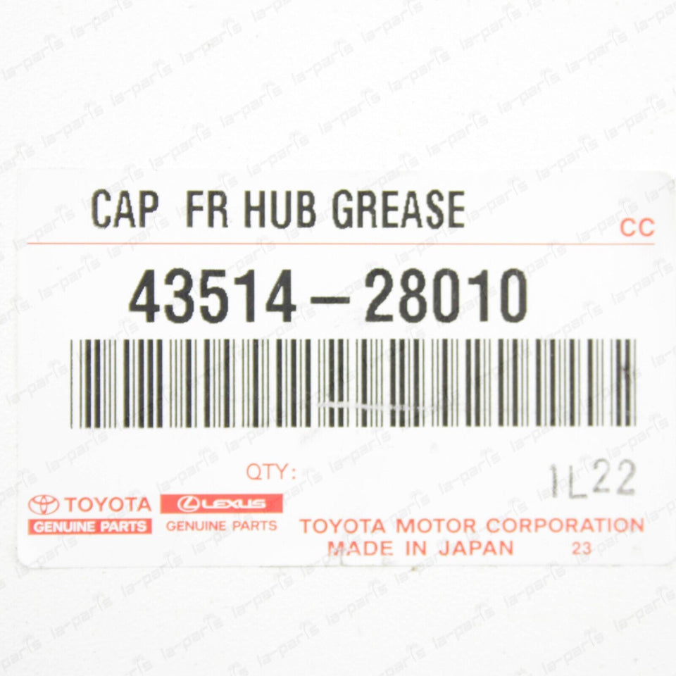 NEW GENUINE TOYOTA LEXUS TACOMA 4RUNNER GX460 FRONT HUB GREASE CAP  SET OF 2