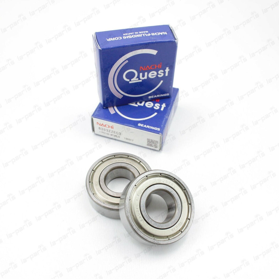 Nachi Japan Ball Bearing Metal Shield 6203Zze C3 6203-Zze 6203Zz 17X40X12  2Pcs