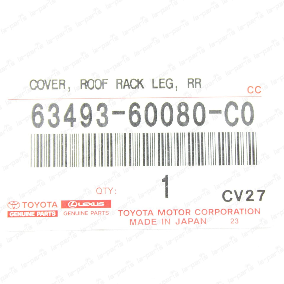 Genuine Lexus 03-07 LX470 Rear Right Passenger Roof Rack Cover 63493-60080-C0