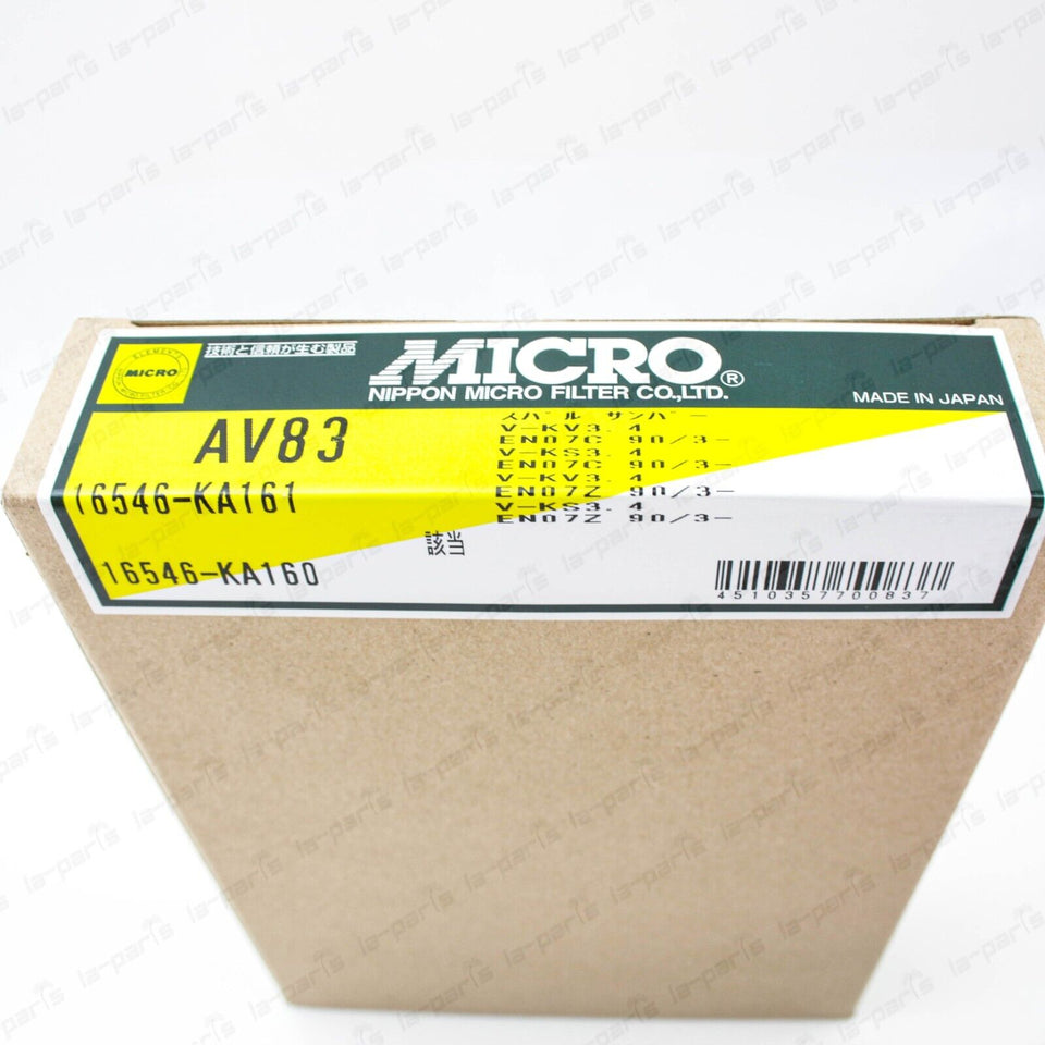 Nippon Micro Made in Japan Fits Subaru Sambar KS3 KS4 Engine Air Filter JDM