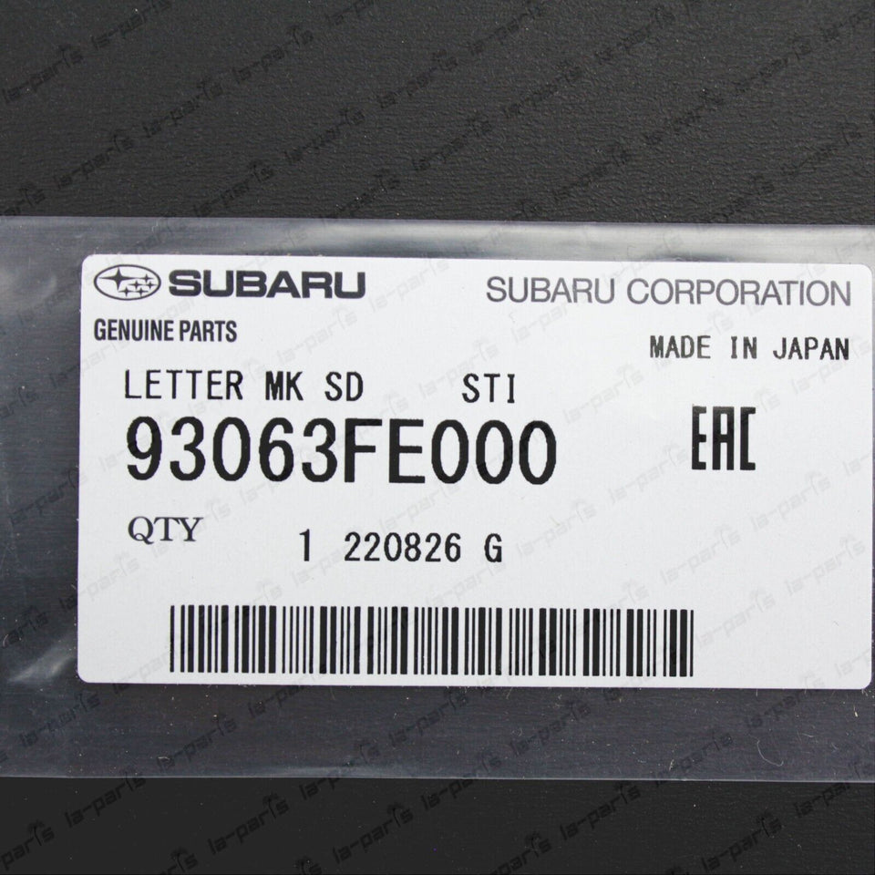 New Genuine Subaru 2004 Impreza WRX STi GDB Side Front Door STi Decals Stickers