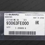 New Genuine Subaru 2004 Impreza WRX STi GDB Side Front Door STi Decals Stickers