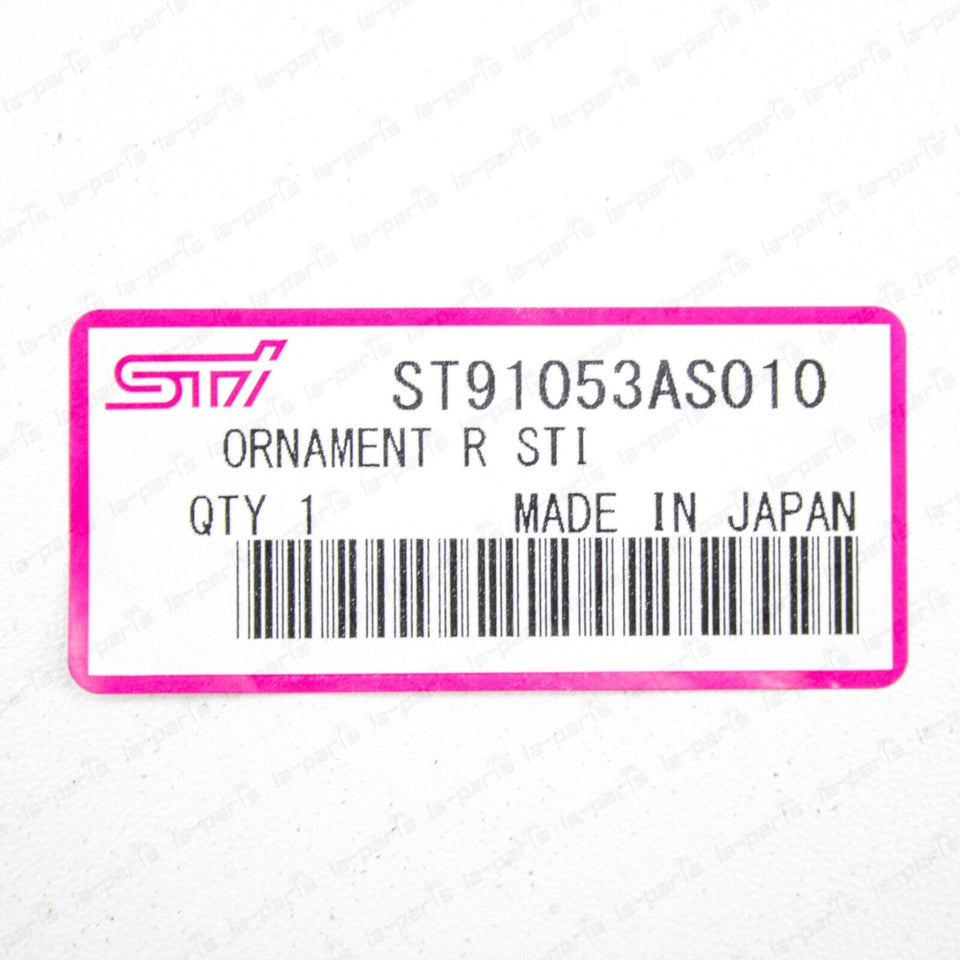 STi for Subaru BRZ ZC6 13-19 Edition Rear STi Emblem Badge ST91053AS010