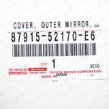 Genuine Toyota 12-19 Prius "C" Passenger Mirror Cover 4X3 Orange 87915-52170-E6