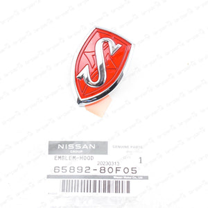 New Genuine Nissan S14 240SX JDM Silvia Red S Hood Emblem Badge 65892-80F05