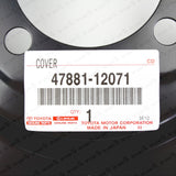 New Genuine OEM Toyota 10-15 Prius Rear Rh Disc Brake Dust Cover 47881-12071