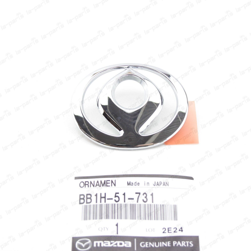 New Genuine Mazda 1991-1997 Mx Miata Front Bumper Chrome Emblem Bb1H-51-731