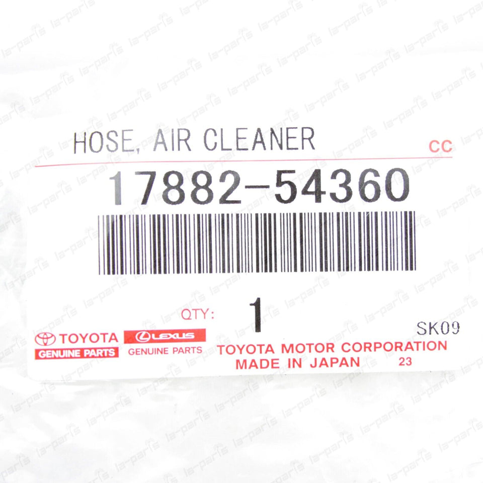 New Genuine Toyota HILUX 2LTE 2LT Air Cleaner Hose NO.2 17882-54360