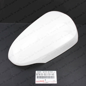 Genuine Toyota 12-19 Prius "C" Passenger Mirror Cover 040 White 87915-52170-A0