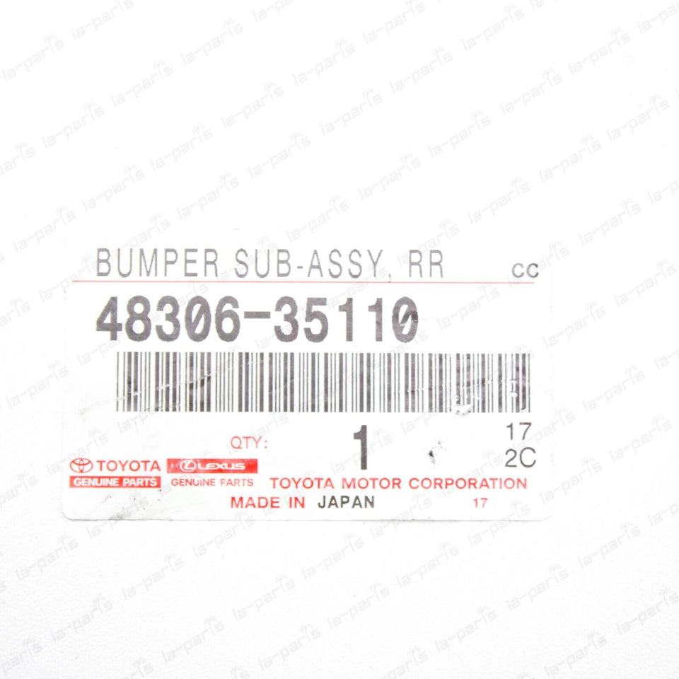 New Genuine Toyota Rear Spring Bumper Sub-Assy 48306-35110