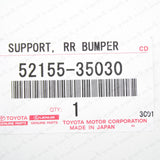 New Genuine OEM Toyota FJ Cruiser Rear Bumper Passenger Side Support 52155-35030