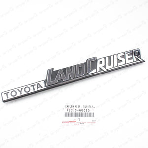 Genuine Toyota 81-90 Land Cruiser BJ60 FJ60 FJ62 Rear Quarter Emblem 75370-60020
