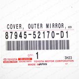 New Genuine Toyota 12-19 Prius "C" Driver Mirror Cover Super Red 87945-52170-D1