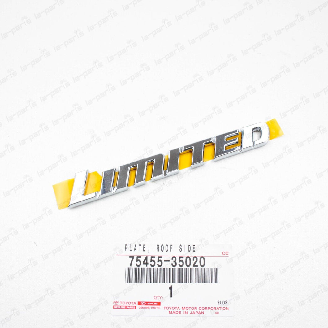 New Genuine 98-02 Toyota 4Runner Limited Emblem 75455-35020