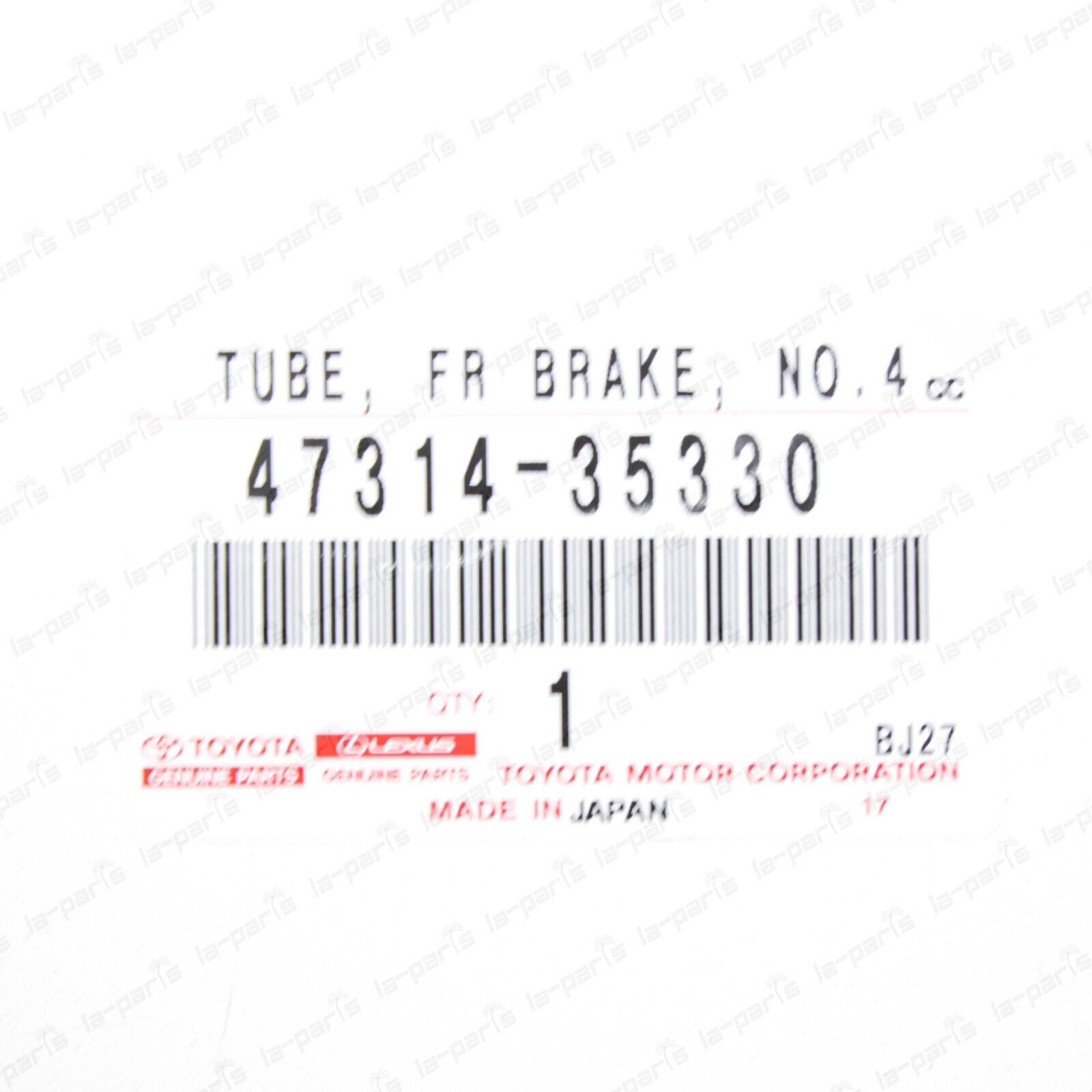 New Genuine Toyota 1996-2002 4Runner Right Front Brake Tube 47314-3533 ...