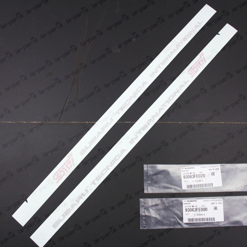 New Genuine Subaru 2004 Impreza WRX STi GDB Side Front Door STi Decals Stickers