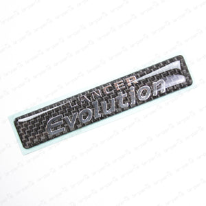 Genuine Mitsubishi Lancer EVO CT9A Carbon Floor Console Panel Emblem 8011A251