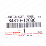 New Genuine OEM Toyota 1993-2012 Passenger Power Window Switch 84810-12080