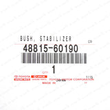 New Genuine OEM Toyota  03-09 4Runner Fj GX470 Stabilizer Bar Bushing Set of 2