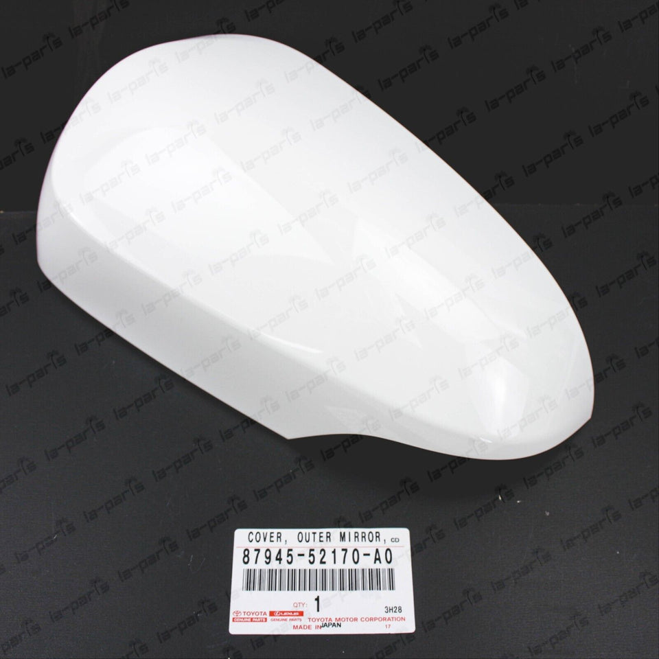 New Genuine Toyota 12-19 Prius "C" Driver Mirror Cover 040 White 87945-52170-A0