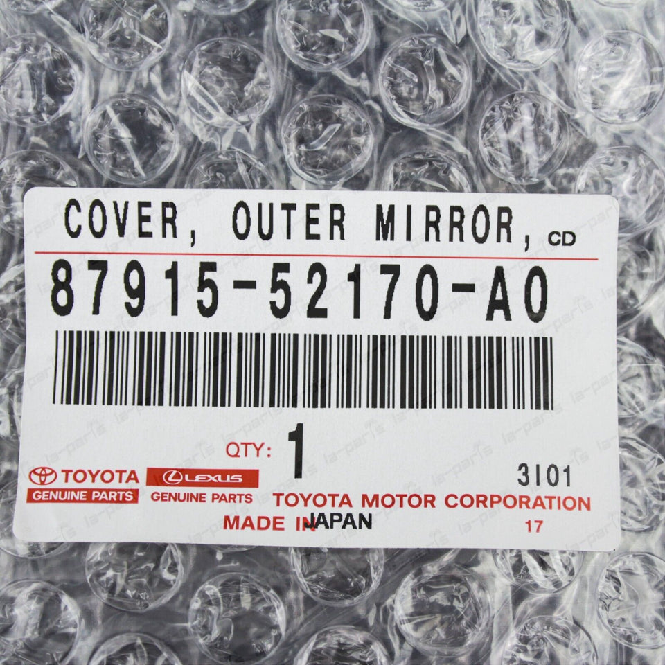 Genuine Toyota 12-19 Prius "C" Passenger Mirror Cover 040 White 87915-52170-A0